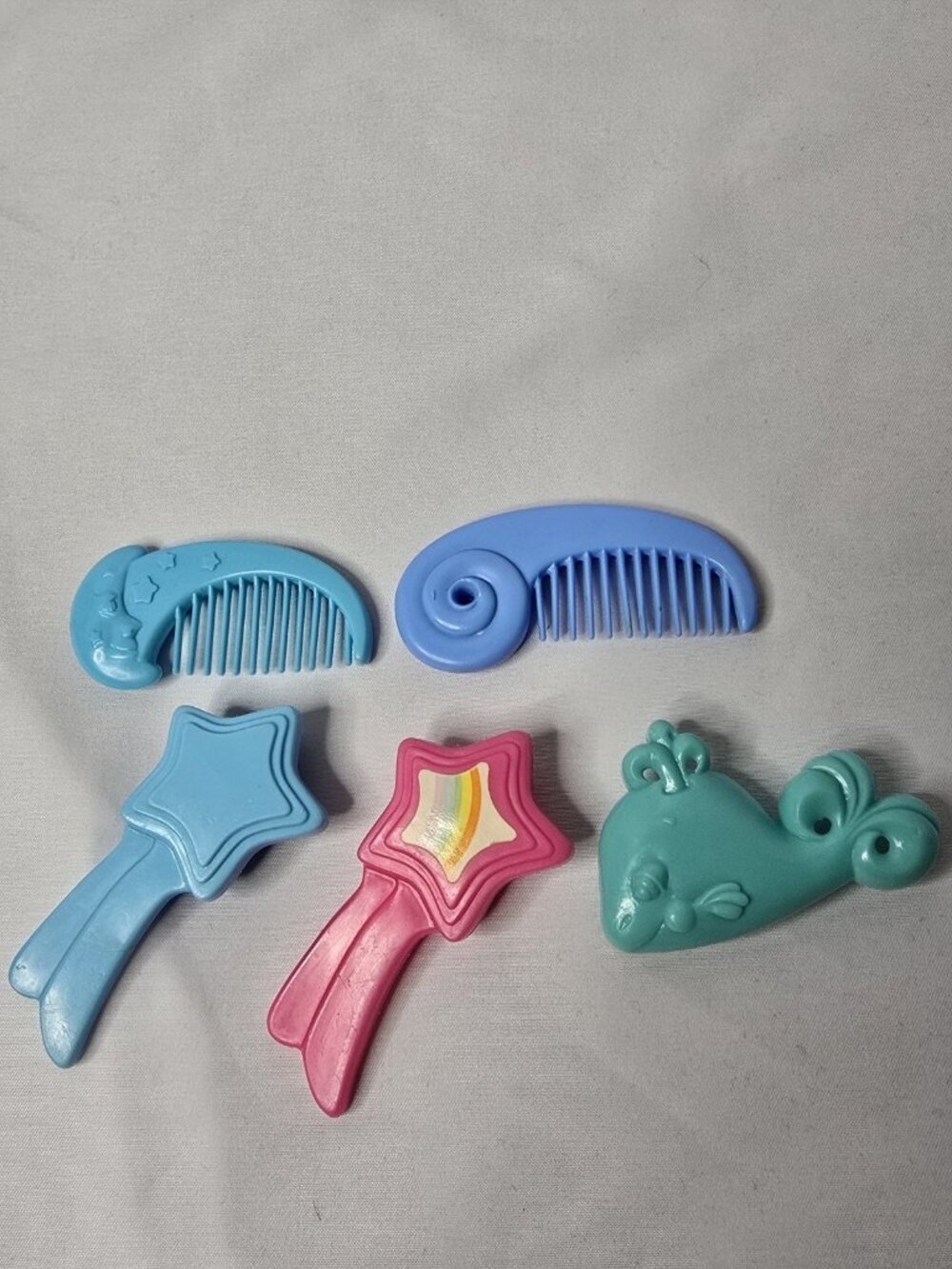 My Little Pony Accessories G1 MLP Brush Lot- Blue Star Brush Flawed